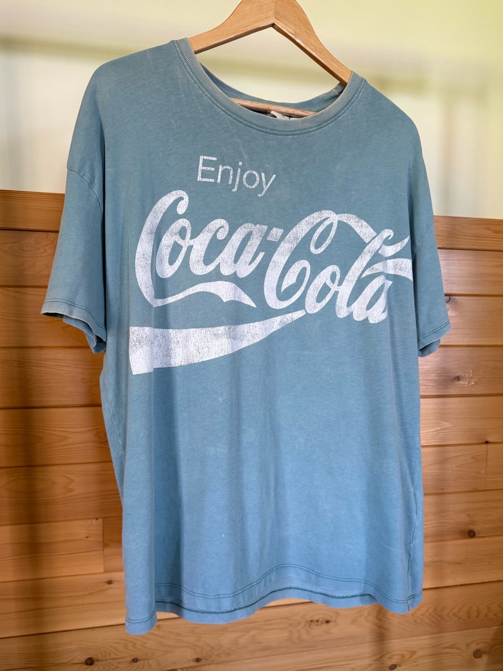 H&M Coca Cola Distressed Graphic Tee